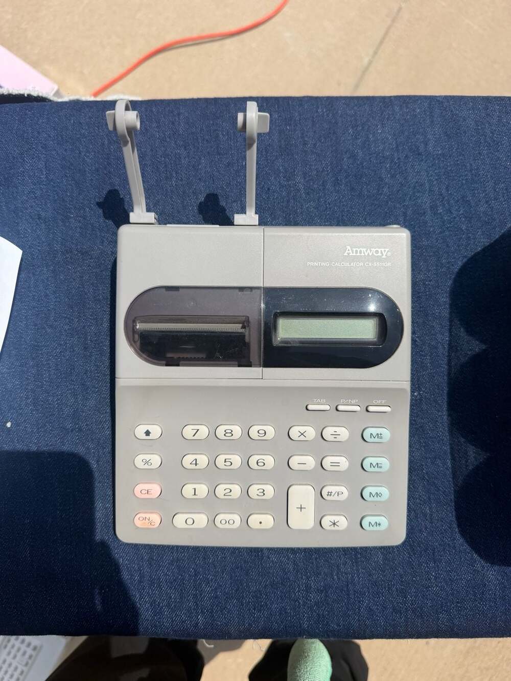Amway Sanyo CX-5511(GR) Semi Desk Top Printing Calculator with Paper Rolls